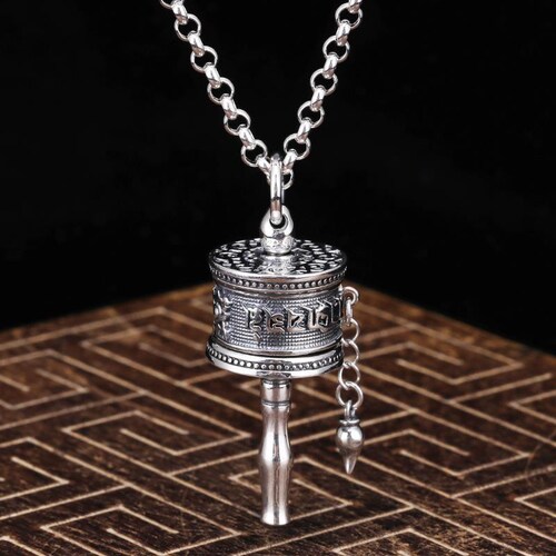 Colgante de rezo tibetano ROYAL BLOOD by AZHARA