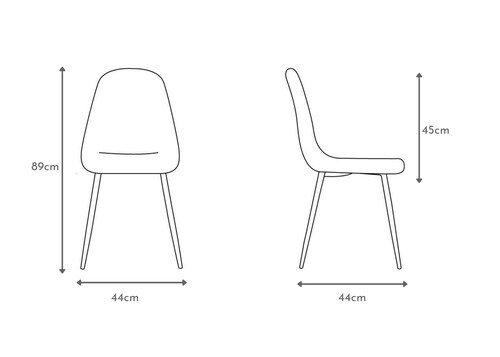 Silla comedor oslo (azul)
