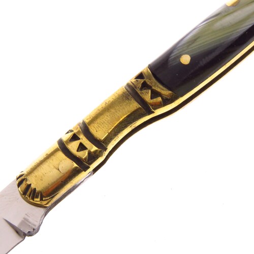 Cu401A Cudeman Navaja Estilete Cachas Imit De Cuerno S Fda