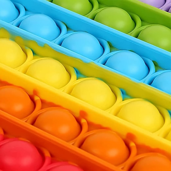 Juguete Antiestrés Pop It Sensitive Fidget Toys, Juguete Especial De Color Amarillo Juguete Antiestrés Pop It Sensitive Fidget Toys, Juguete Especial De Color Amarillo