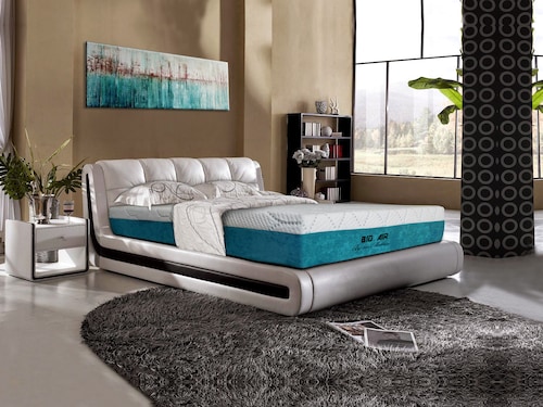 Colchon Individual Memory Foam Con Gel Bio Air En Caja Bio Mattress