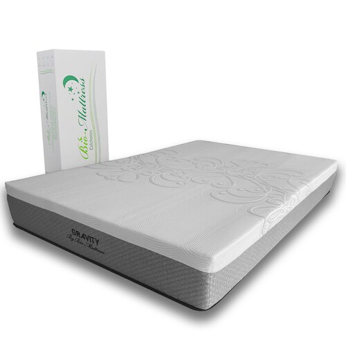 Colchon Matrimonial Memory Foam Con Gel Gravity En Caja Bio Mattress