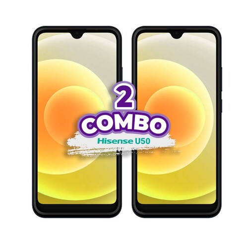 COMBO DE 2 CELULARES HISENSE U50 32GB 2GB RAM AZUL.