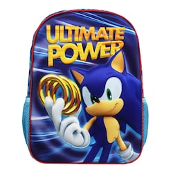 Mochila Escolar Sonic 16" Ultimate Power Diseño 3d
