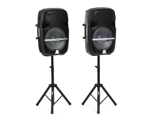 Paquete Bafles sistema de audio doble Kaiser PAK-9015 tecnología KSR-Link 15, 26,900 W PMPO END15D**
