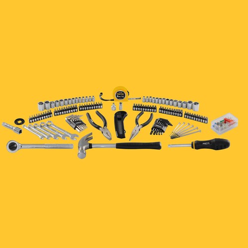 Juego De Herramientas Para Mecánico, 133 Piezas Set Tool 1/4" y 3/8"