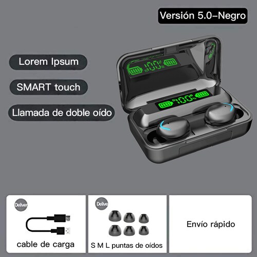 Audífonos Bluetooth Inalámbricos Recargables Control Touch