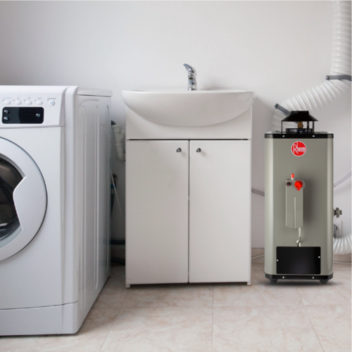 Calentador de Agua de Paso Rapida Recuperacion 10 Litros por Min Gas LP 2 Servicios, 01 al 31 Dic Conexion Basica 