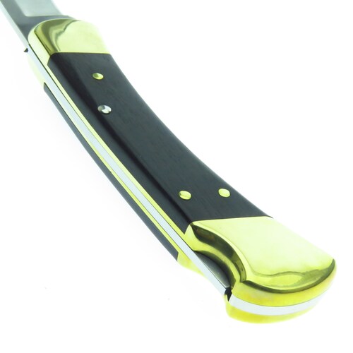 Bu110 Buck 110 Folding Hunter Navaja Madera Ebano C Fd