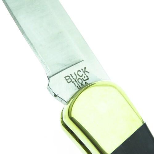 Bu110 Buck 110 Folding Hunter Navaja Madera Ebano C Fd