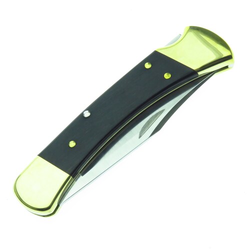 Bu110 Buck 110 Folding Hunter Navaja Madera Ebano C Fd
