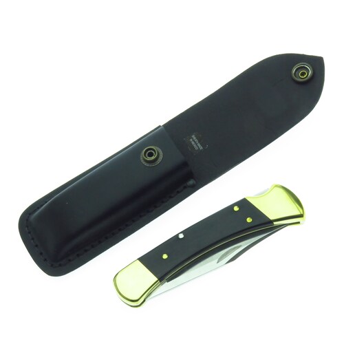 Bu110 Buck 110 Folding Hunter Navaja Madera Ebano C Fd