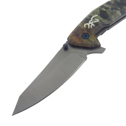 Br0327 Browning Navaja Tdx Camo Linerlock C Clip