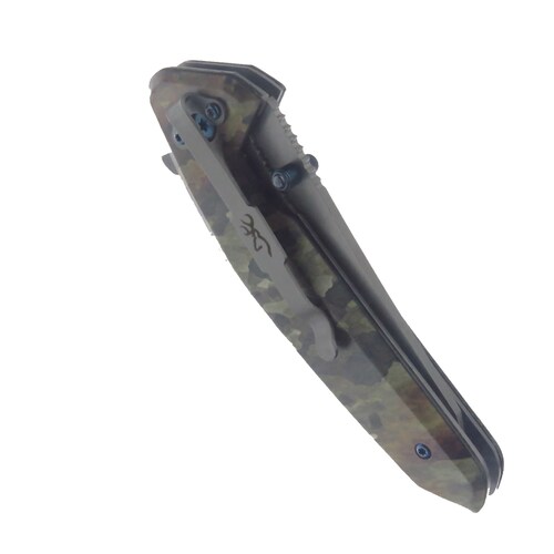 Br0327 Browning Navaja Tdx Camo Linerlock C Clip