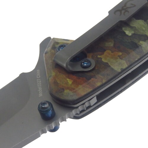 Br0327 Browning Navaja Tdx Camo Linerlock C Clip