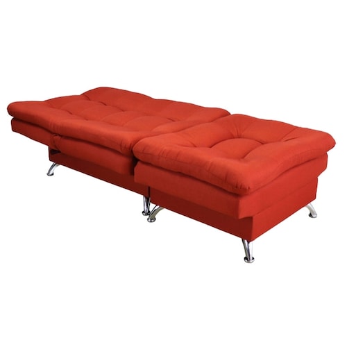 Sillón Reclinable con Ottoman Sofa cama individual tapizados en Lino Shedron