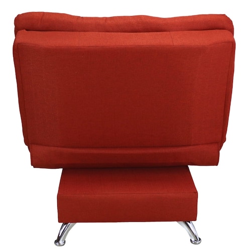 Sillón Reclinable con Ottoman Sofa cama individual tapizados en Lino Shedron