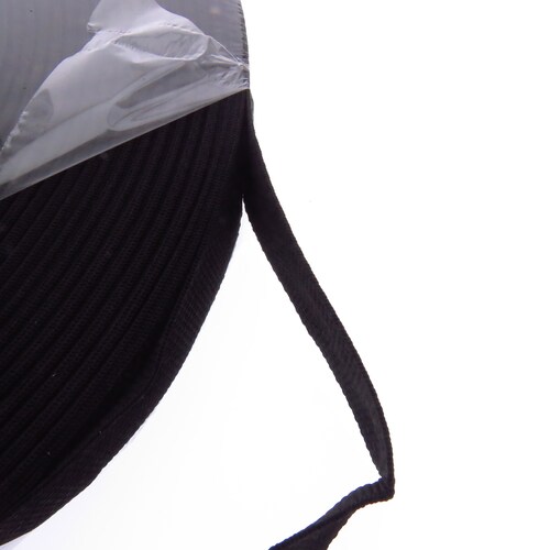 Wpbla112 Rollo Tira Cinta Negra Polipropileno 700 Lbr 5 Mt