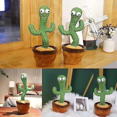 Juguete De Peluches De Cactus Bailando Cantando Bailador 