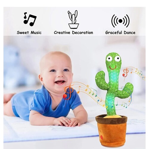 Juguete De Peluches De Cactus Bailando Cantando Bailador 