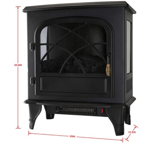 Calentador Eléctrico Chimenea Con Mueble