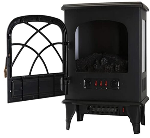 Calentador Eléctrico Chimenea Con Mueble