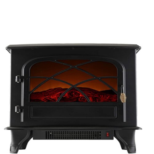 Calentador Eléctrico Chimenea Con Mueble