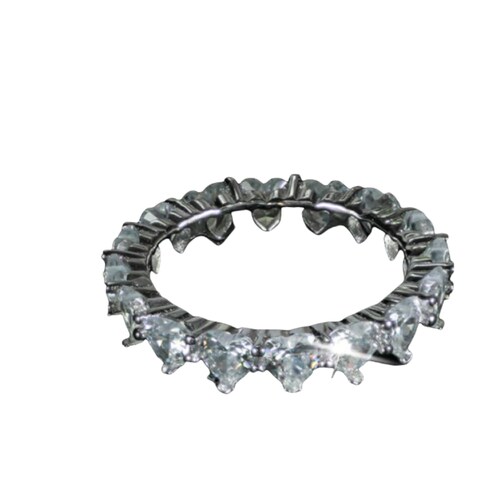 Churumbela Corazones Zirconias Cúbicas En Plata 925 -amour.