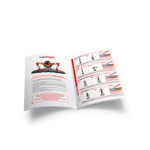Gimnasio Ejercicio Cuerpo Completo FUSION MOTION portátil con 8 accesorios 