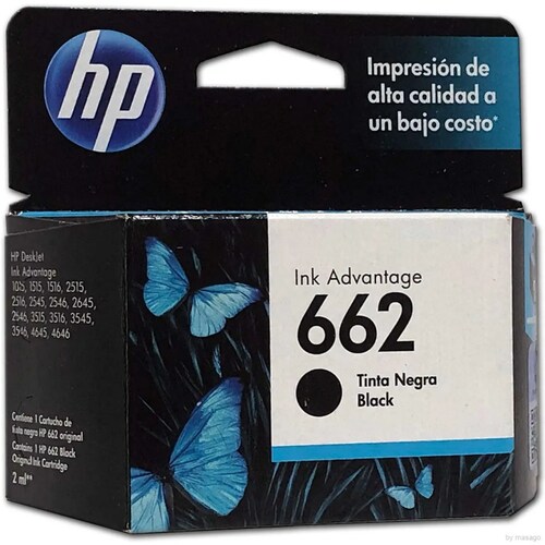 Cartucho Tinta Hp 662 Negro Cz103al Original 1515 3545 4646.