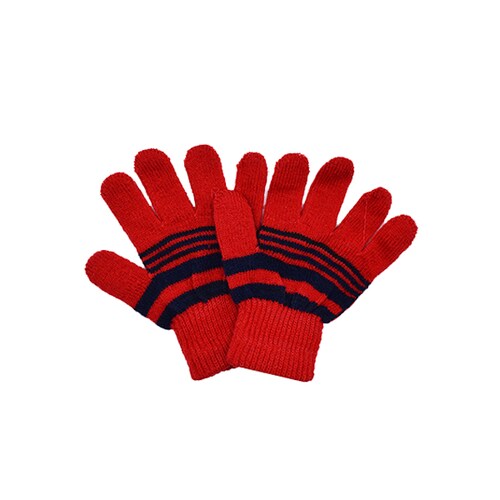 SP! CE, Set de bufanda, guantes y gorro, niño/niña, color rojo.