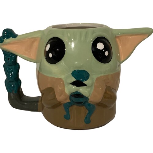 Baby Yoda Taza 3D / Tarro The Child Grogu Star Wars  Ceramica 340 mls