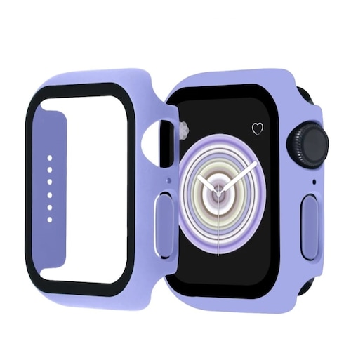 Funda Protector Para Apple Watch Con Mica De Cristal Templado