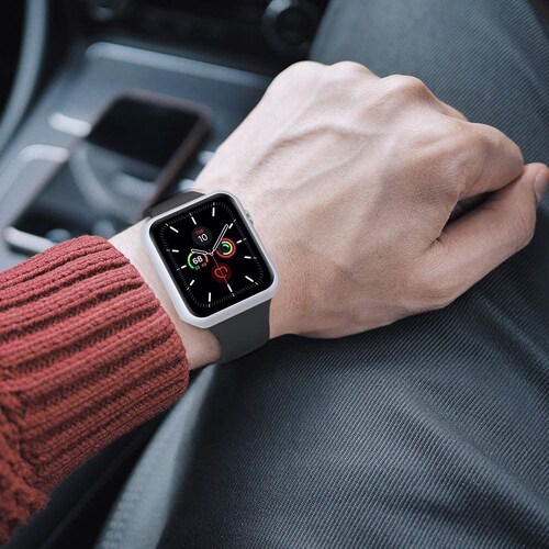 Funda Protector Para Apple Watch Con Mica De Cristal Templado