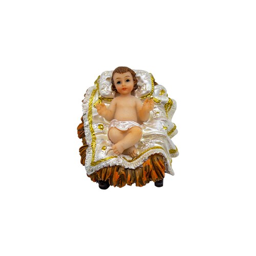 El Nacimiento Navideño Niño Dios Tradicional 11 pz Resina Resistente Aperlada