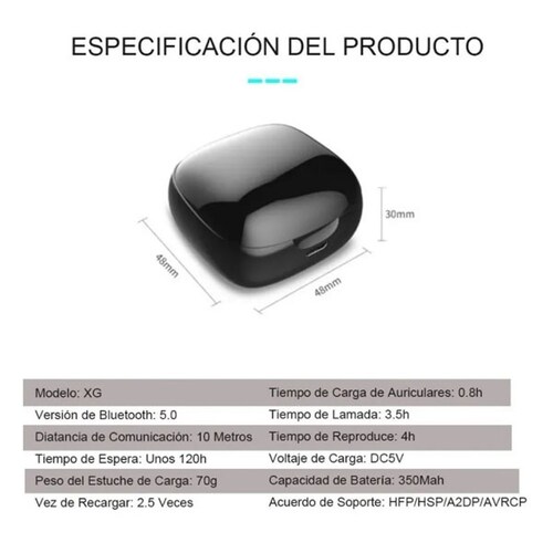 Auriculares Inalámbricos Bluetooth Impermeables Xg8.