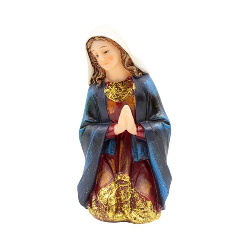 El Nacimiento Navideño Niño Jesús Tradicional 11 pz Resina Resistente Detalles Dorado
