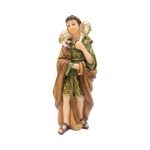 El Nacimiento Navideño Niño Jesús Tradicional 11 pz Resina Resistente Detalles Dorado