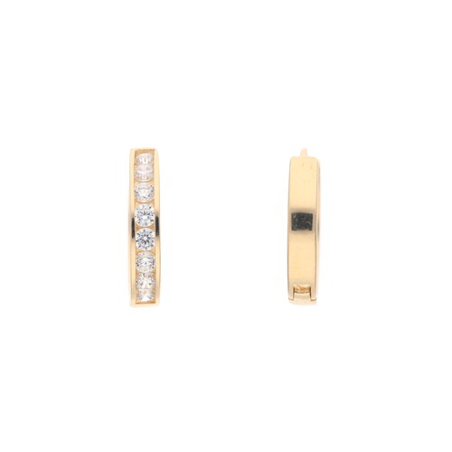 Aretes Doble Vista Oro 14 Kilates