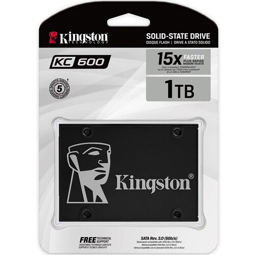 Unidad Estado Solido SSD 1TB Kingston KC600 SKC600/1024G.