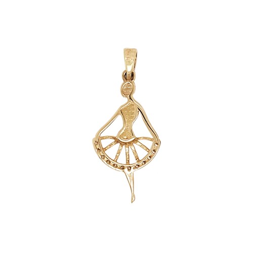 Dije de Bailarina de Ballet en Oro de 14 K + Obsequio