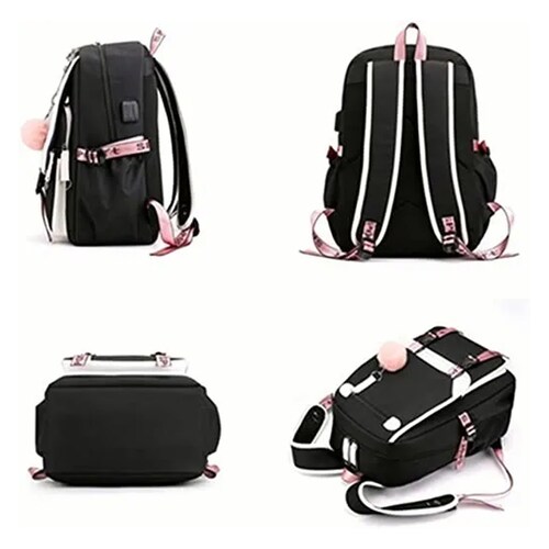 Mochila De Mujer dama Para Escolares Y Viaje mochila Juvenil puertos usb