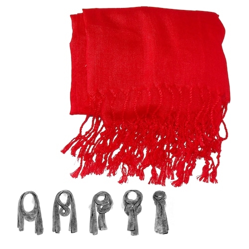 CHIC FANTASY Pashmina larga fina Chal agradable y ligero Mascada elegantes de colores