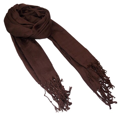 CHIC FANTASY Pashmina larga fina Chal agradable y ligero Mascada elegantes de colores
