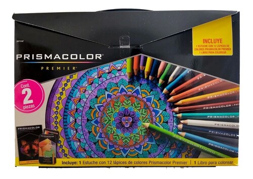12 Colores + Libro Para Colorear Regalo Prismacolor Premier