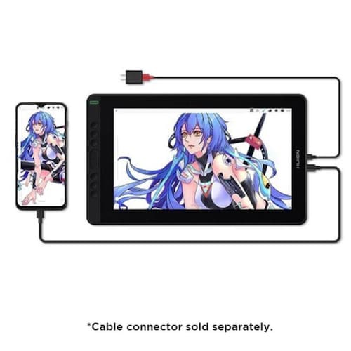 Tableta Gráfica Monitor Huion Kamvas 13 Digitalizadora Negro