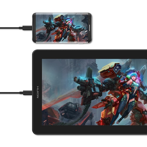 Tableta Gráfica Monitor Huion Kamvas 13 Digitalizadora Negro