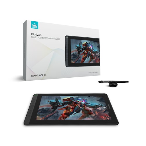Tableta Gráfica Monitor Huion Kamvas 13 Digitalizadora Negro