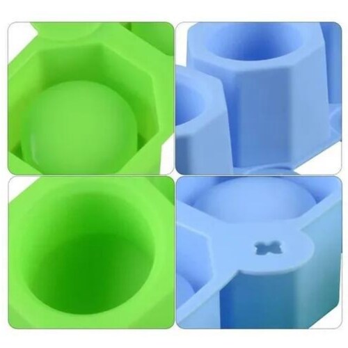 Moldes De Silicon HEXAGONAL Multiusos Para Maceta Hielo Vela Creativo Para Manualidades Y Decoracion