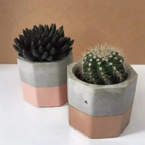 Moldes De Silicon HEXAGONAL Multiusos Para Maceta Hielo Vela Creativo Para Manualidades Y Decoracion